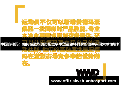 中国安德玛：如何在激烈的市场竞争中塑造独特品牌价值并实现突破性增长